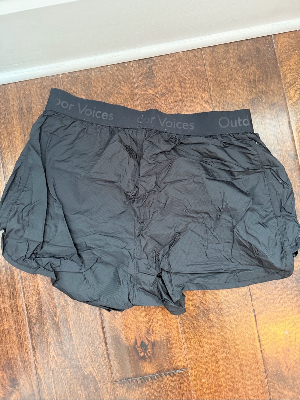Outdoor Voices Black Running Shorts